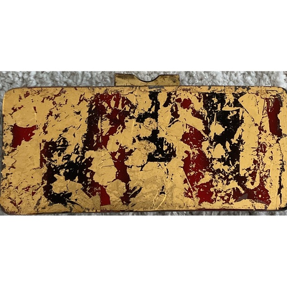 FOX’S ~Antique Tortoise Shell Clutch (NWT) - Picture 5 of 12